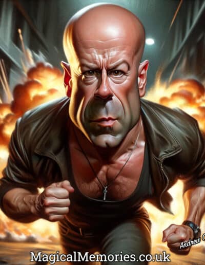 Bruce Willis Caricature