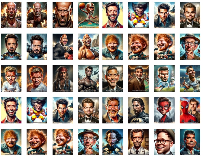 Celebrity Caricatures Celebrity Caricatures
