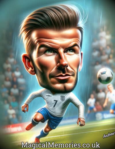 David Beckaham Caricature