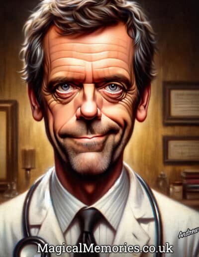 Hugh Laurie Caricature