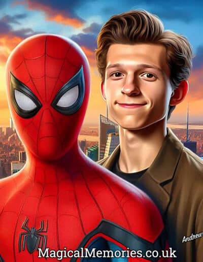 Tom Holland Spiderman CAricatures