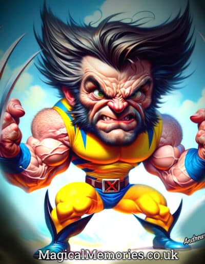 Wolverine Hugh Jackman Caricature