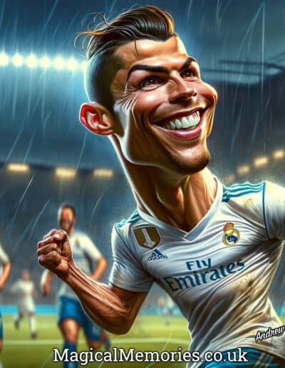 christiona ronaldo caricature