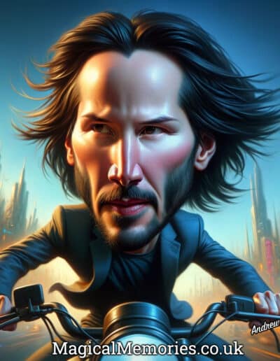keanu reeves caricature