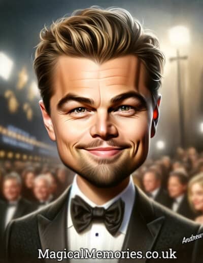 leonardo dicaprio caricature