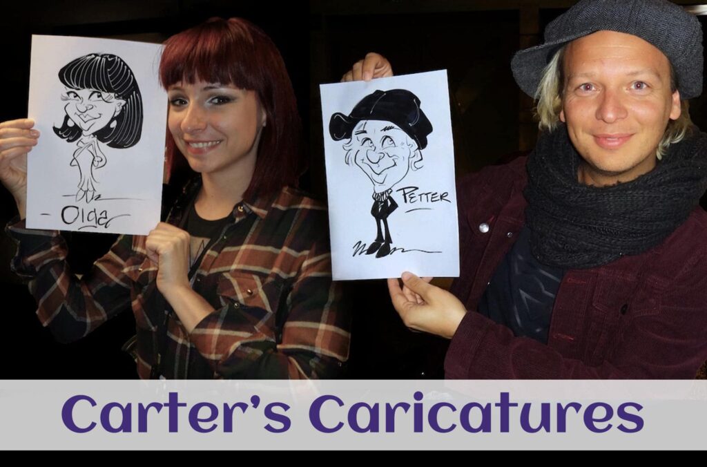 Carters Caricatures, wedding caricaturist