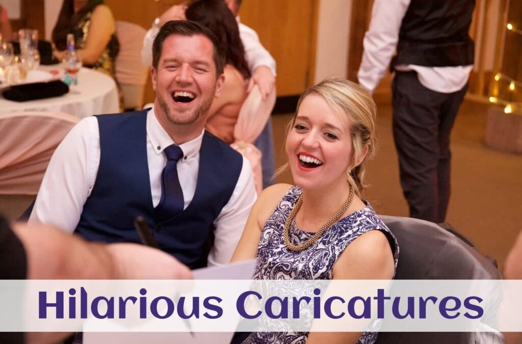 Hilarious Caricatures, wedding caricaturist