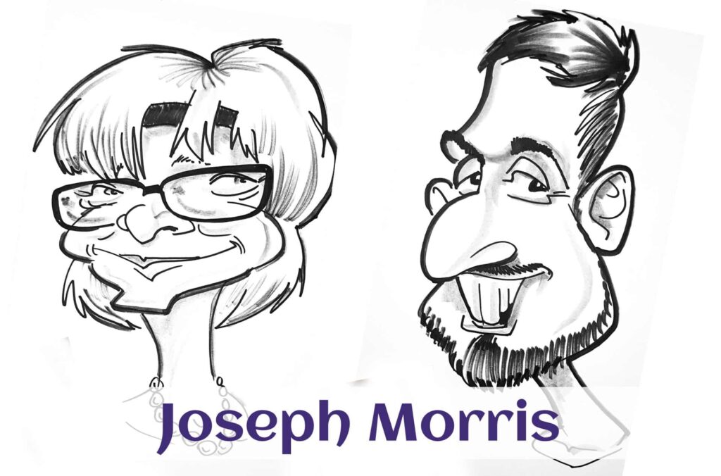 Joseph Morris, wedding caricaturist