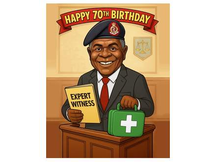 70th birthday caricature gift from photo