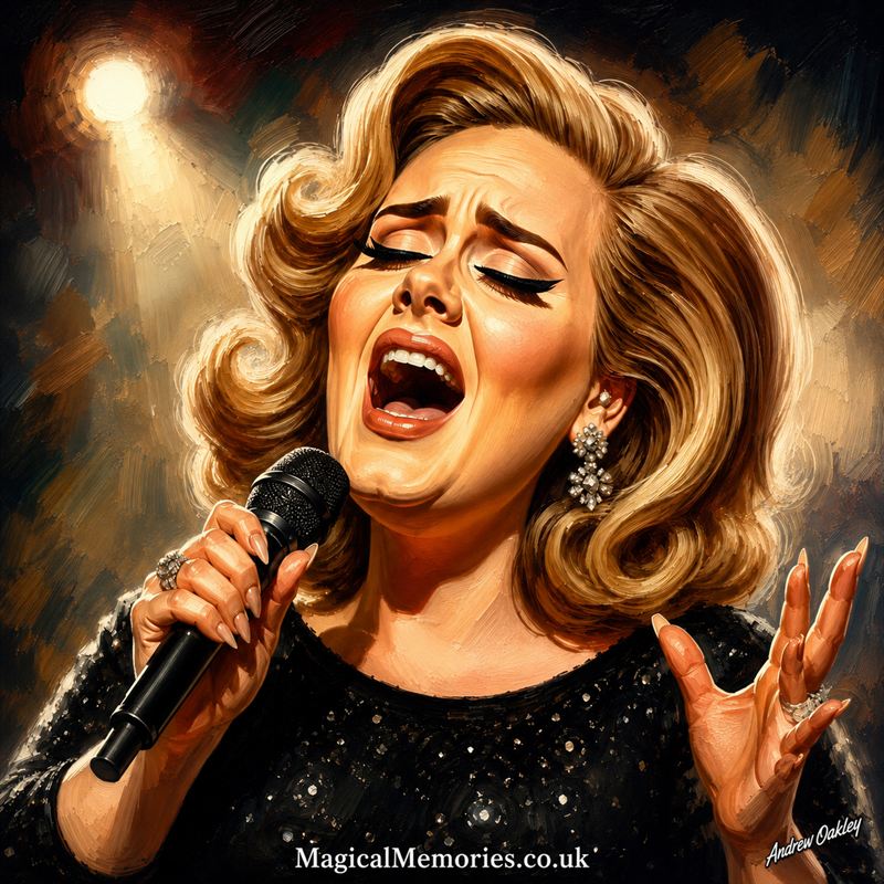 Caricature of Adele