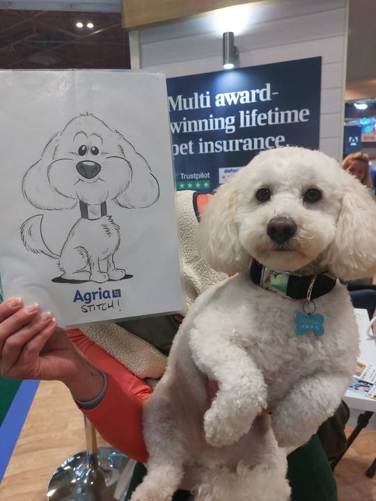 Davey's dog caricature example 8