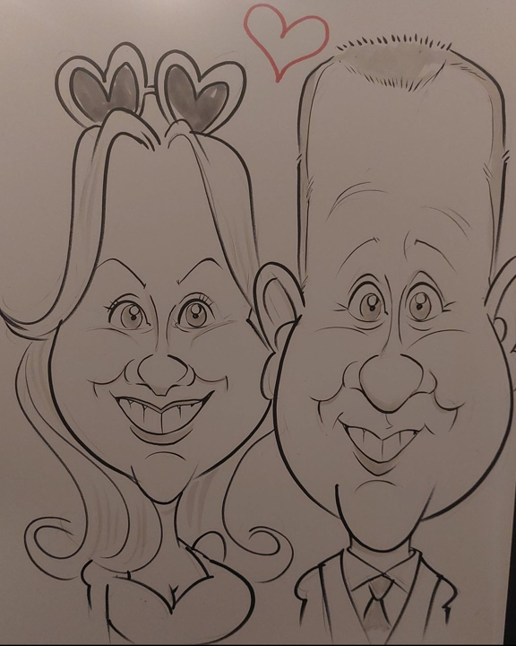 Easel Caricatures example 1