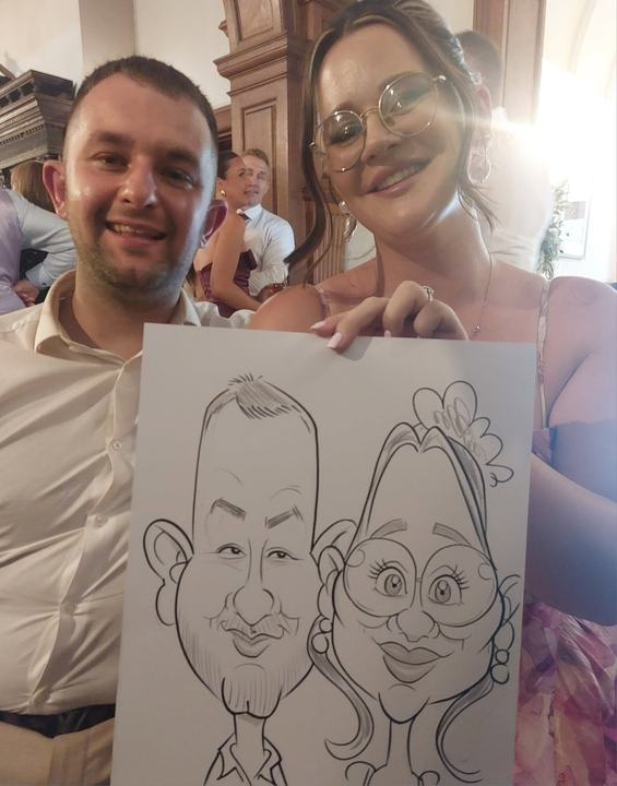 Easel Caricatures example 6