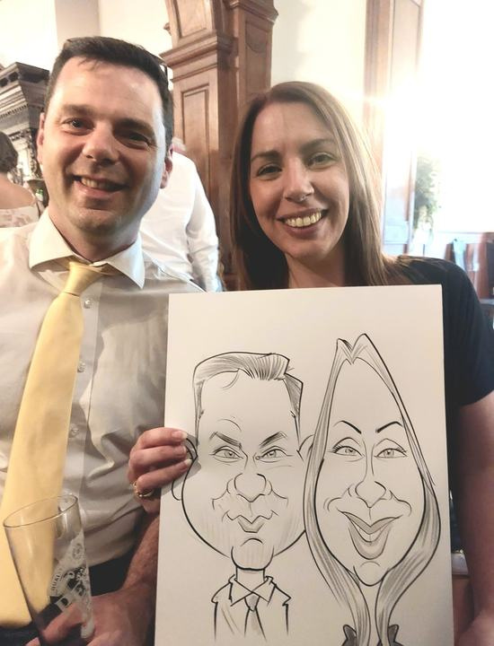 Easel Caricatures example 7
