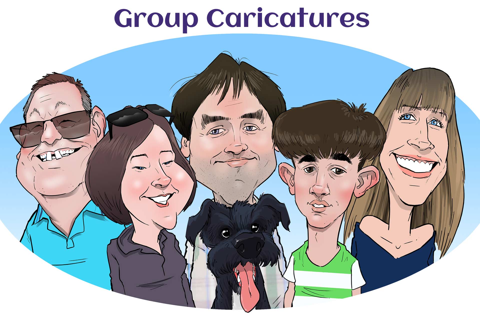 group caricature