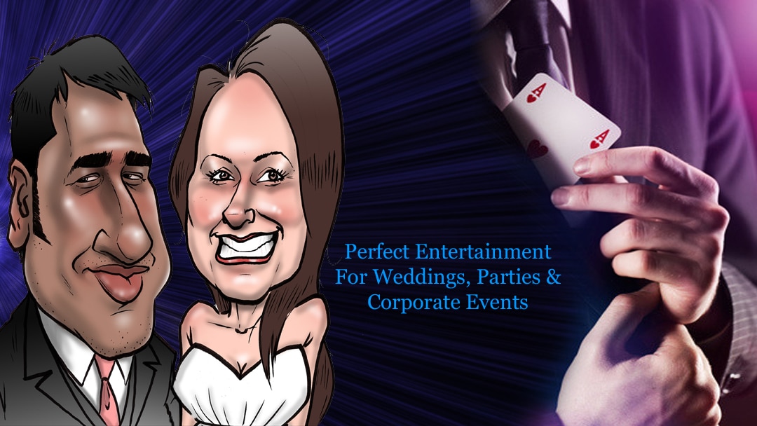 Caricaturists and magicians for hire