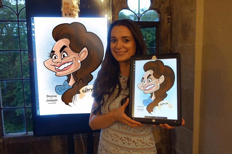 wedding caricaturist Hire