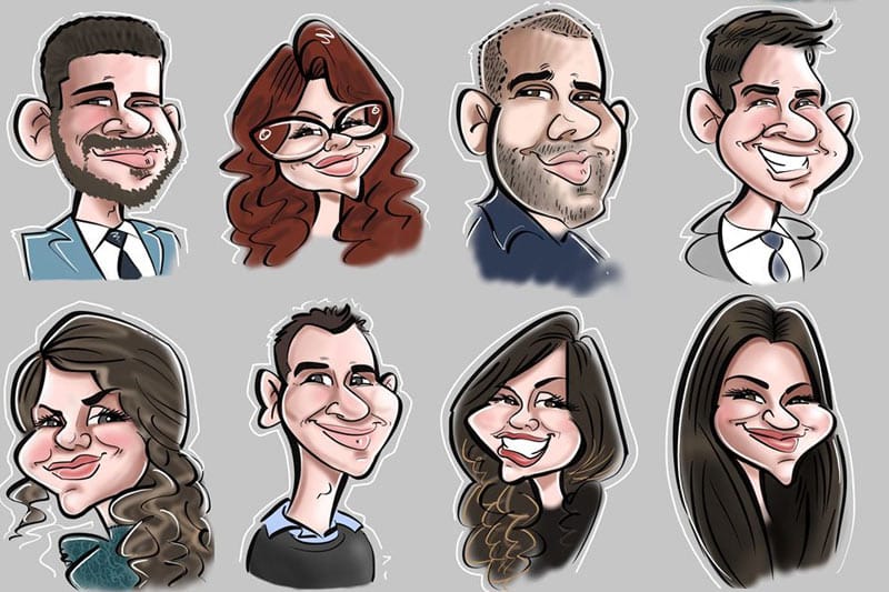 digital ipad caricatures