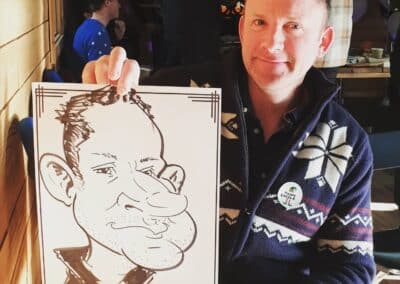 Christmas Party Caricature Entertainment - Hastings (2)