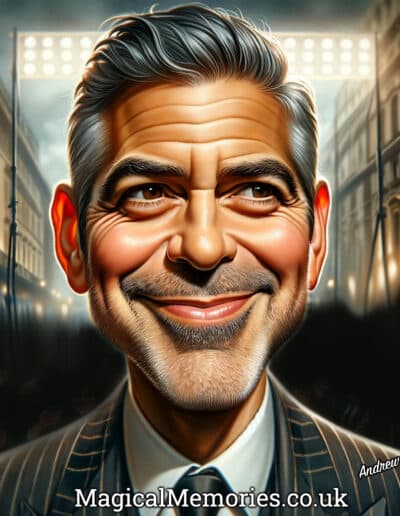 Goerge Clooney Caricature