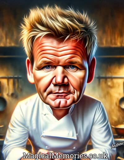 Gordon Ramsey Chef Caricature