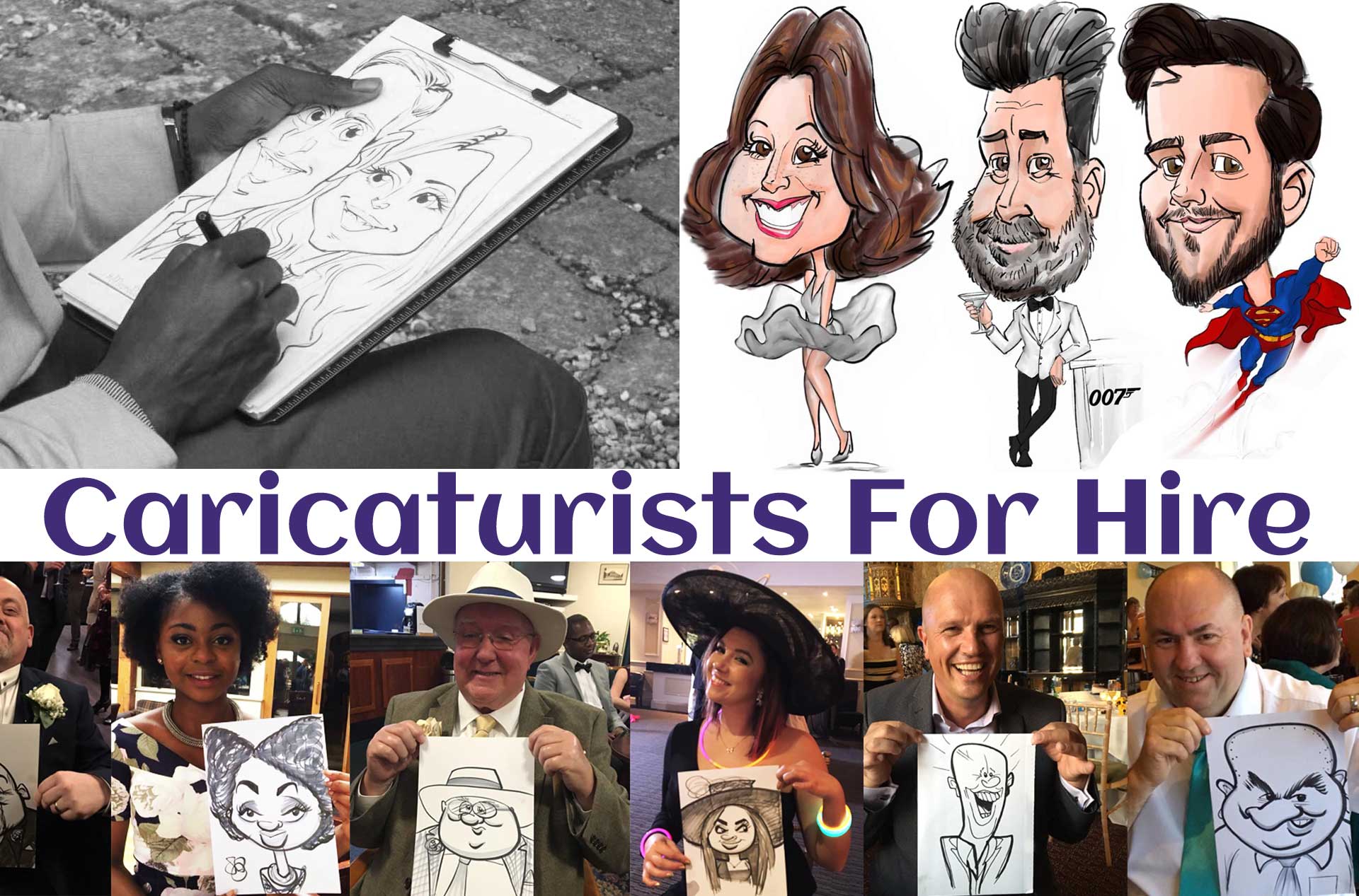 Mix and Mingle Caricaturists | Hire The UK's Best