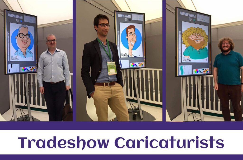 Best tradeshow caricaturists for hire